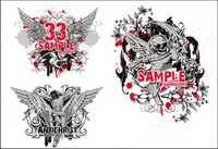 T-shirt Pattern vector material