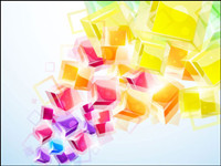 Dynamic brilliant 3D stereo effects Figure Vector -01