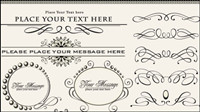 European-style lace border 02-- vector material