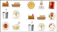 Restaurant kitchen icon 01 - vector