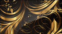 Gold pattern patterns 01 - vector material