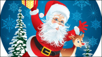 Cute Santa Claus illustrator 01 - vector material