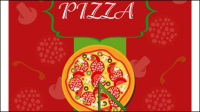 Pizza illustrator 01 - vector material