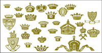 Crown, lion, hammer, Royal vector material