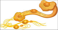 Golden Ruyi Vector