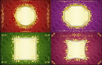 Round, square pattern, lace Vector