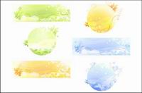 Rattan spring, autumn leaves, background vector material