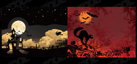 Halloween vector illustrations material