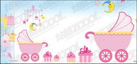 Baby supplies vector material-4