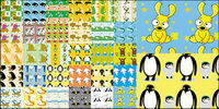 Vector lovely cartoon tiled background material-1
