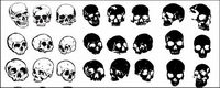 Go Media produced vector material - Multi-angle skull