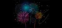 Colorful fireworks