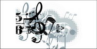 Music design elements vector