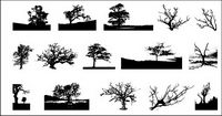 Go Media produced vector material - trees in Pictures