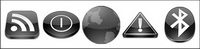 Black-and-white effects Crystal Series transparent PNG icon -1