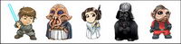 Star Wars cartoon version of super icon transparent png