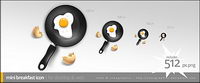 Pan fried egg icon png