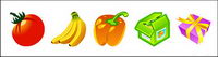 Cartoon style icon png fruit diet