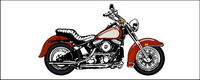 Cool motorcycle vector material