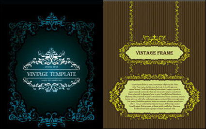 European classical decorative frame Vector