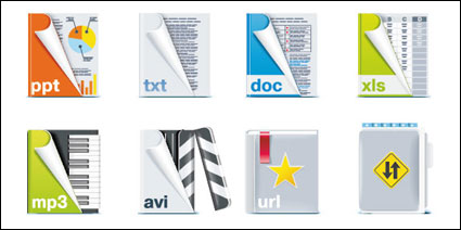 File format icon vector material