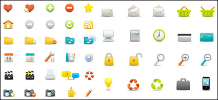 A fresh web design vector material (including psd and png)