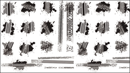 Tire brake printed material 01 - Vector