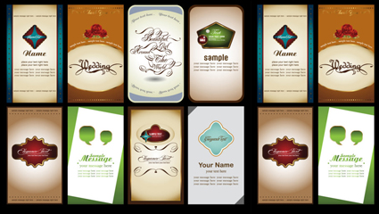 Notes cards 03-- vector material