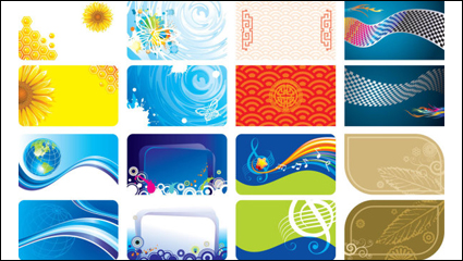 Gorgeous color card template - vector