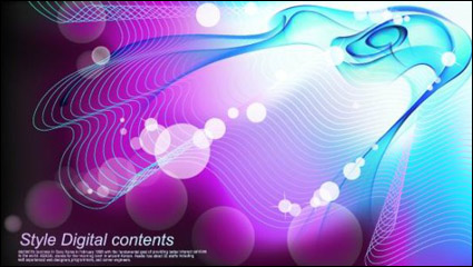 Colorful Mirage streamline background vector -1
