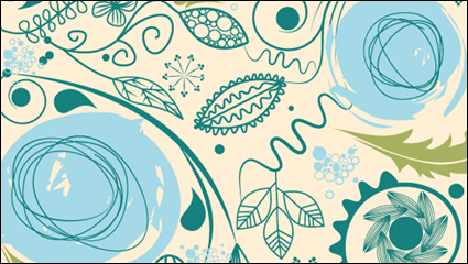 European retro pattern background vector material -2