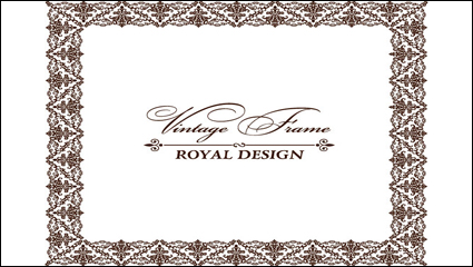 Gorgeous lace material practical vector - 4