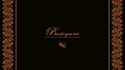 Orange lace Vector -4