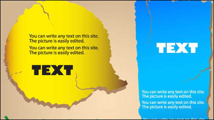 Fracture texture of the color label 02 - vector