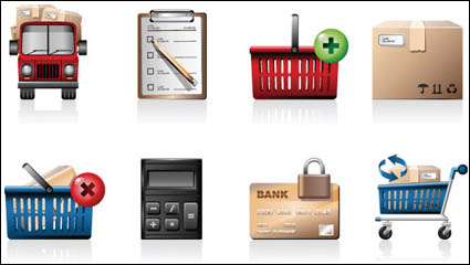 Shopping icon vector material