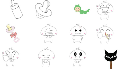 Lovely vector material -3