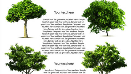 Trees vector material 