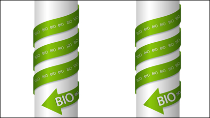 The green stereo instructions label 04 - vector material