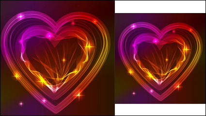 Valentine gorgeous light 02 - vector material