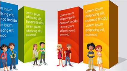 The cartoon Commerce vector material -4