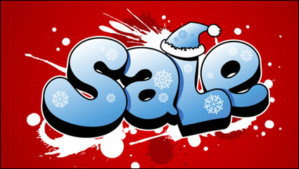 POP Christmas fonts 01 - vector material