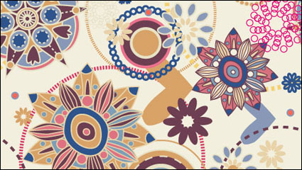 Cartoon pattern 04 - vector material