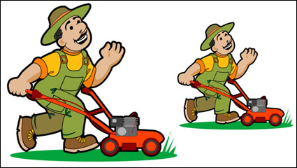Garden pruning work 01 - vector material