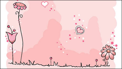 Lovely illustrator 04 - vector material