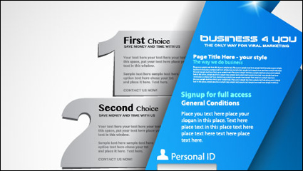 Creative knuckle pages 04 - vector material