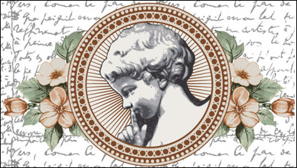 European pattern background 04 - vector material