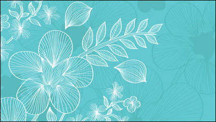 Lines Flowers 03 - vector material