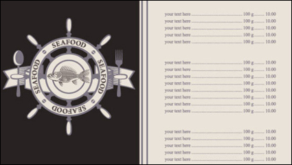 Cartoon Menus 02 - vector material