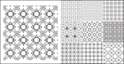 Continental vector background pattern tile material