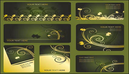 Material pattern card template vector